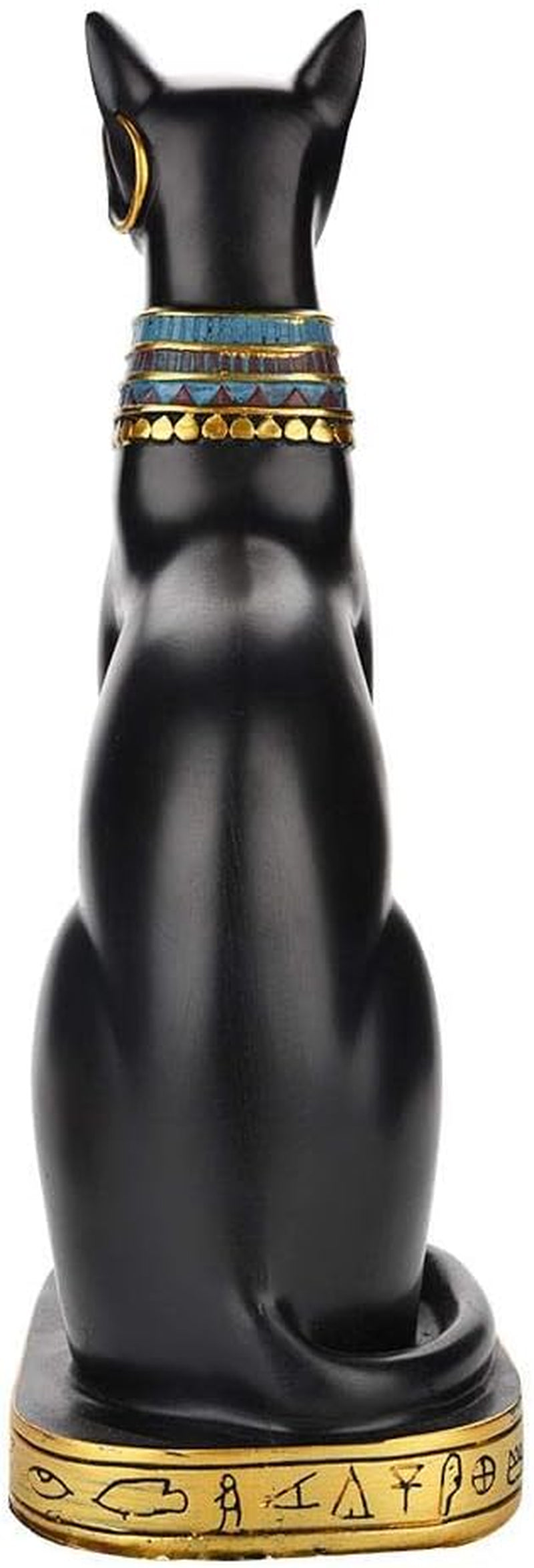 Cat Statue, Egyptian Cat Resin Statue Figurine Household Room Ornament Crafts Gifts Home Decoration(M)