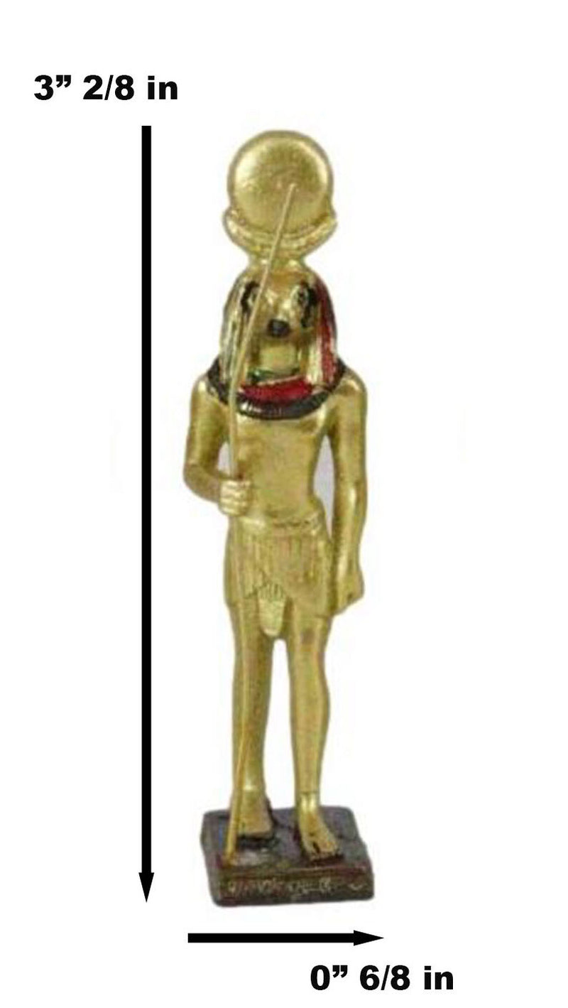 Miniature Egyptian Obelisk Gods Goddesses Pharaoh and Royalty Figurine Set of 16