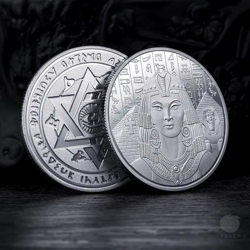 Greek Cleopatra Coins Collectibles Tourist Attractions Egypt Trade Lucky Coins Production Collection Commemorative Medals