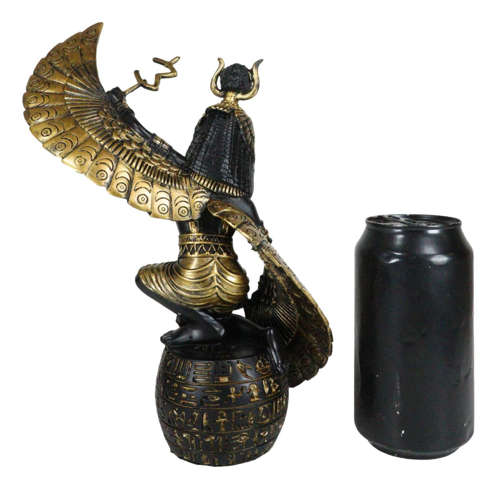 Ebros Gift Egyptian Goddess Mother Isis Ra Holding Ankh Decorative Figurine 9" H