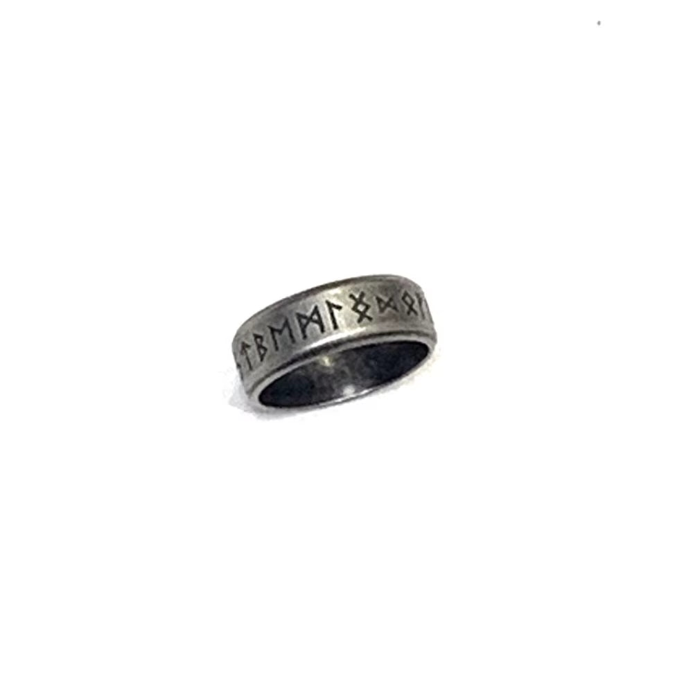 Retro European and American New Viking Rune Ancient Ring Men'S Fashion Trend Retro Punk Party Accessories Jewelry