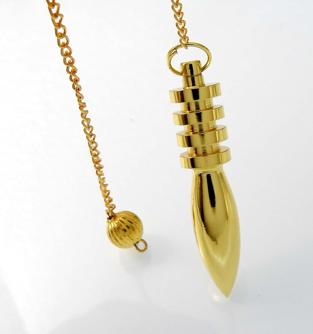 Egyptian Pendulum - Brass Metal Dowsing & Divination Tool for Reiki Chakra & Metaphysical Spirituality