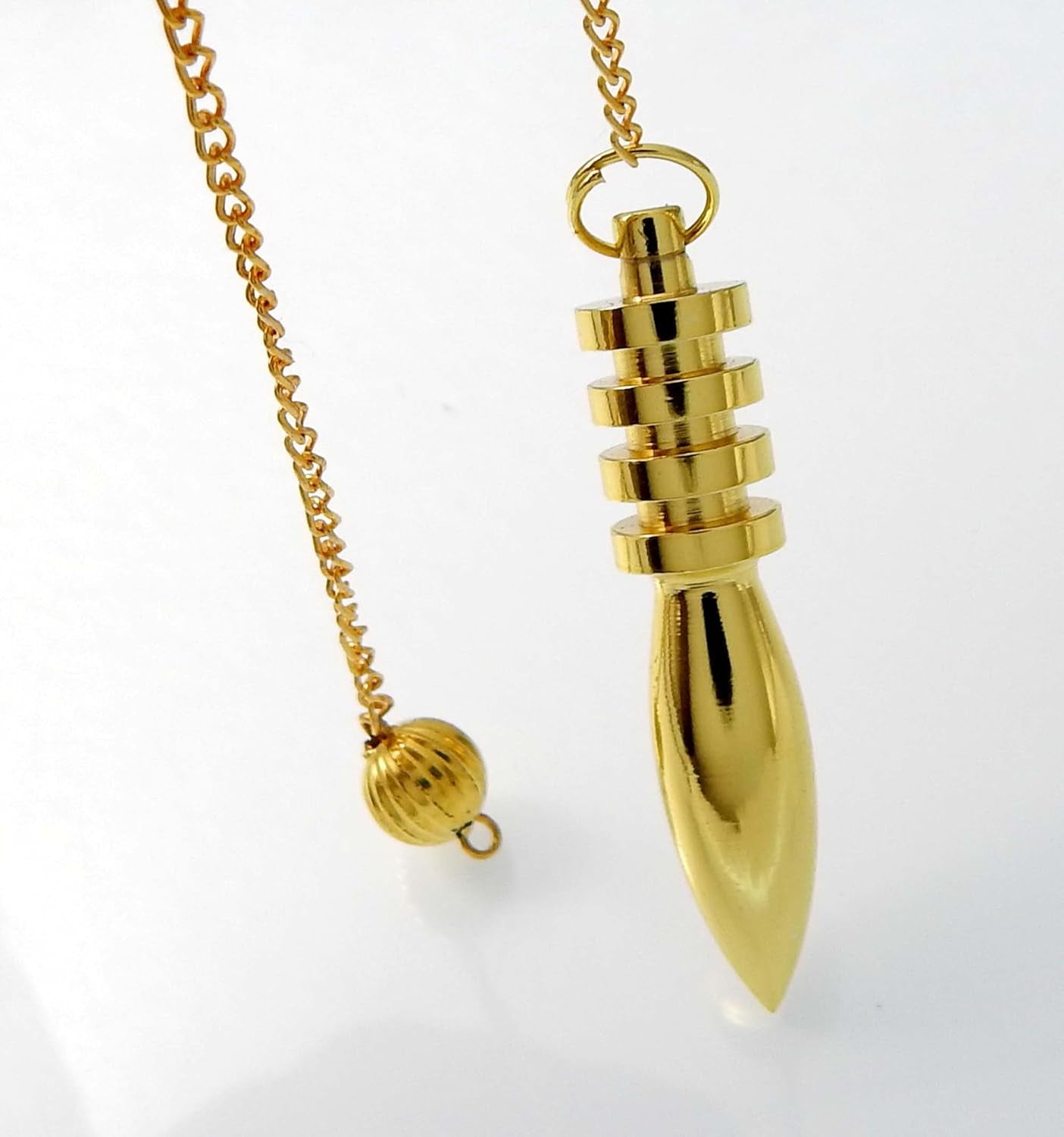 Egyptian Pendulum - Brass Metal Dowsing & Divination Tool for Reiki Chakra & Metaphysical Spirituality