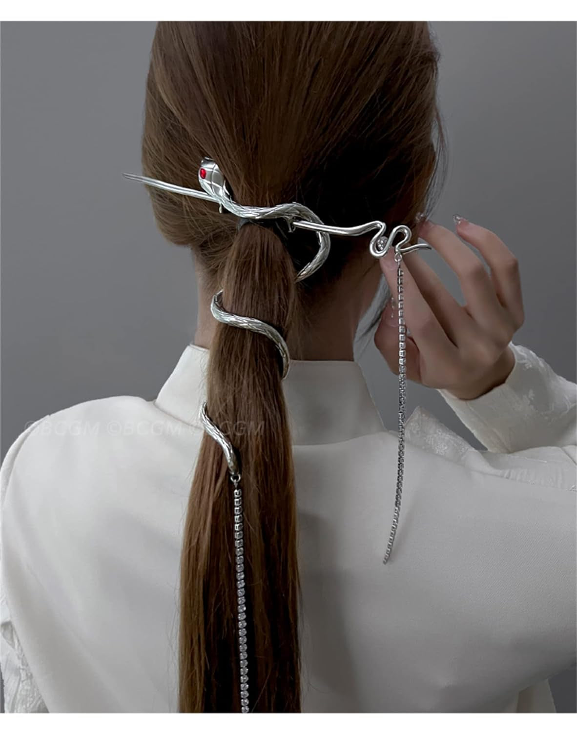 New Snake Hair Sticks Hair Chopsticks Tassels Metal Distortion Vintage Punk Hair