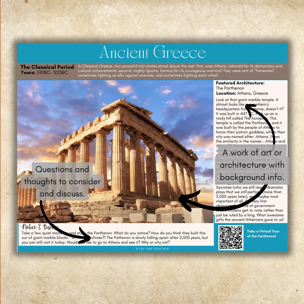 Bundle: Ancient History - Tea Time Together™ - 9 Units - Creation to the Fall of Rome