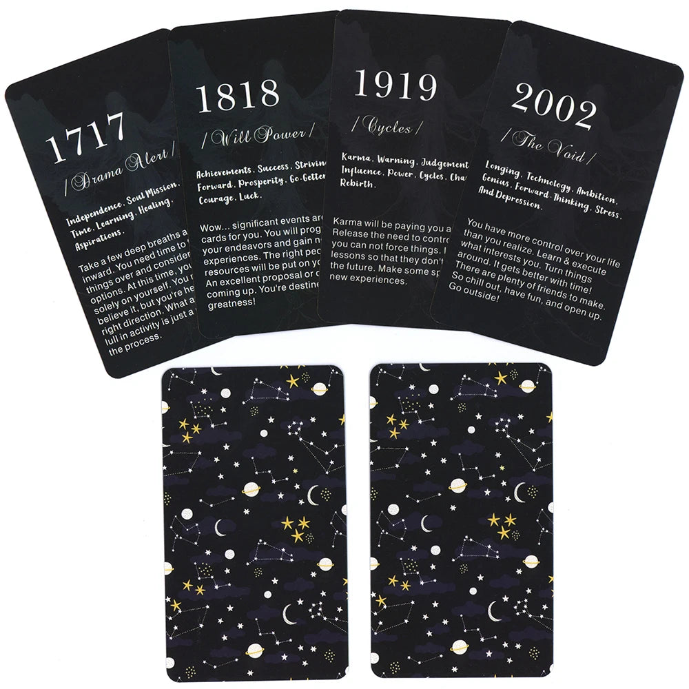12X7Cm Angle Number Oracle Cards in Box English Version Tarot Deck Divination Prophet
