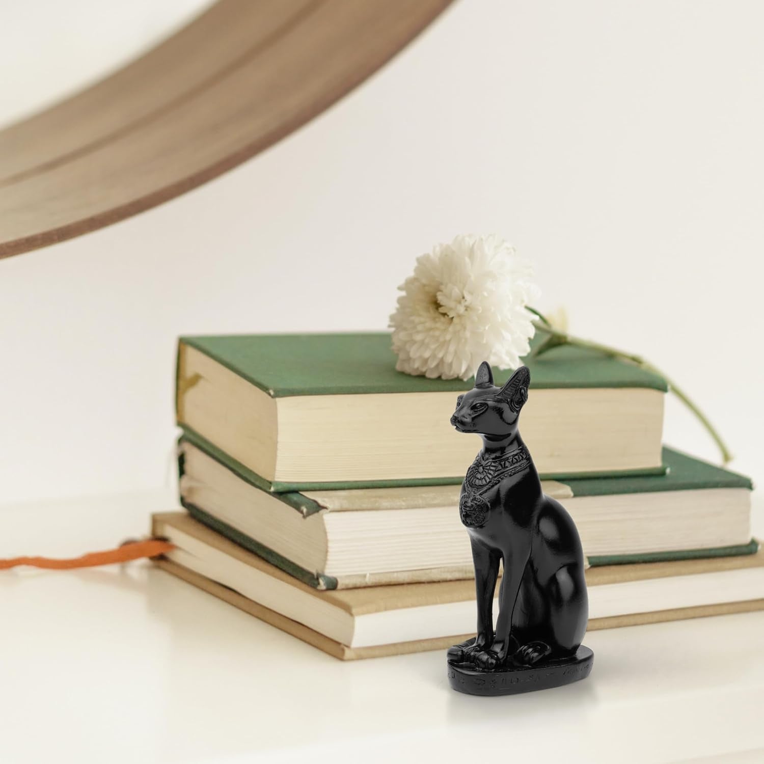 Egypt Cat Goddess Bastet Collectible Figurine 4.2" H Egypt Souvenirs Mini Resin Figurine for Home Desktop Decoration