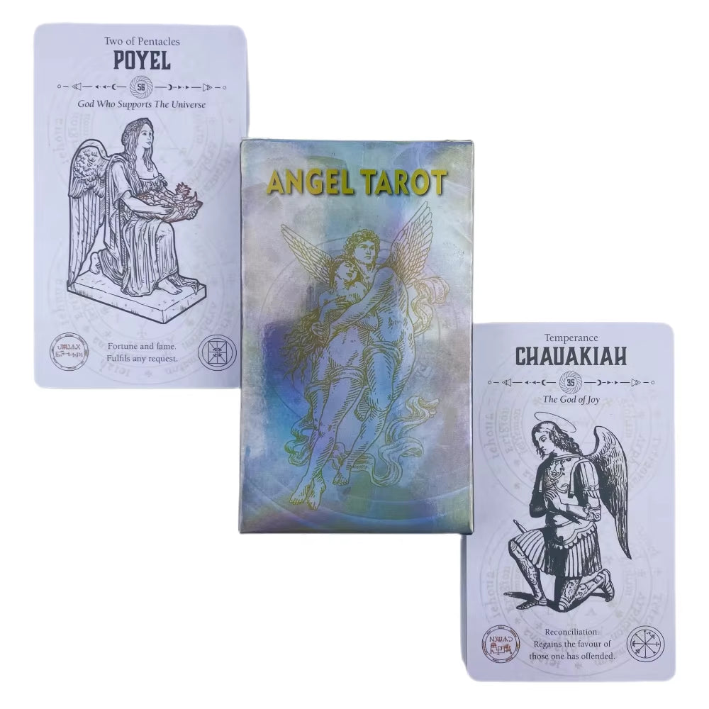 Angel Tarot Cards a 78 Deck Oracle English Visions Divination Edition Borad Playing Games