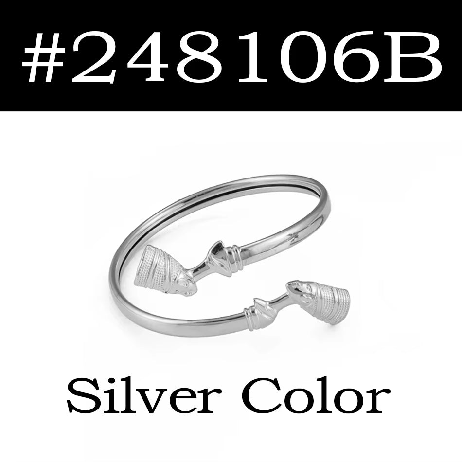 Egyptian Queen Nefertiti Cuff Bracelet African Ancient Egypt Banglets Jewelry Wholesale Party National Ethnic #248106