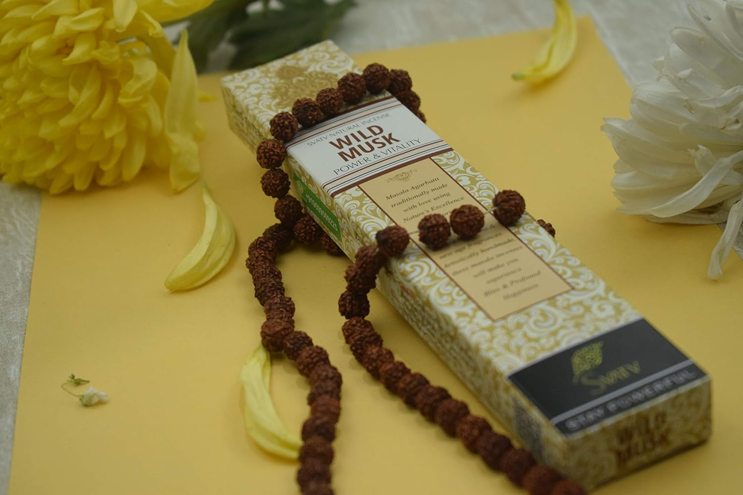 Herbal & Ancient Method Musk Incense Stick with Pack of 6 Incense for Meditation, Yoga, Spiritual, Aromatherapy Energy Cleansing & Calm down the Mind - 15G X 06 Incense | 90G | 3.17Oz