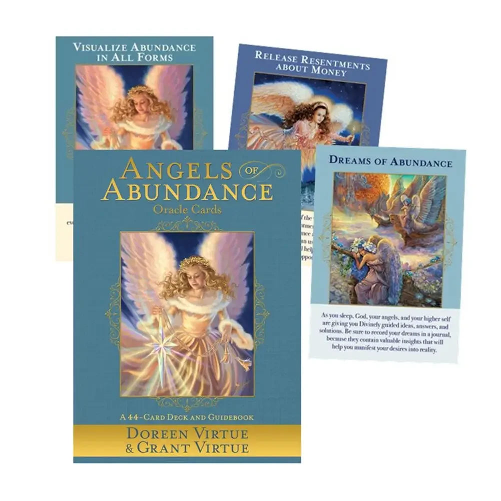 Angel Therapy Oracle Cards PDF Guidebook Tarot Cards Deck Board Games for Family Party Women Kids Toys