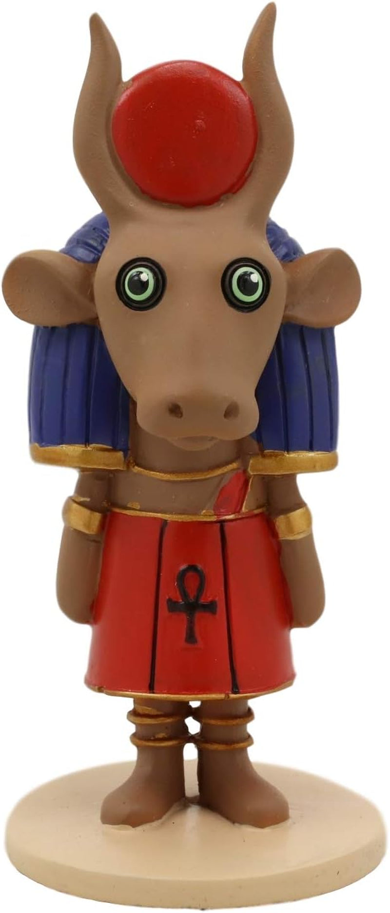 Ebros Weegyptians Collection Egyptian Chibi Statue 4" Tall Ancient Deities Gods and Goddesses of Egypt Collectible Figurine Historical Educative Sculpture (Hathor Primeval Goddess Mother of All)