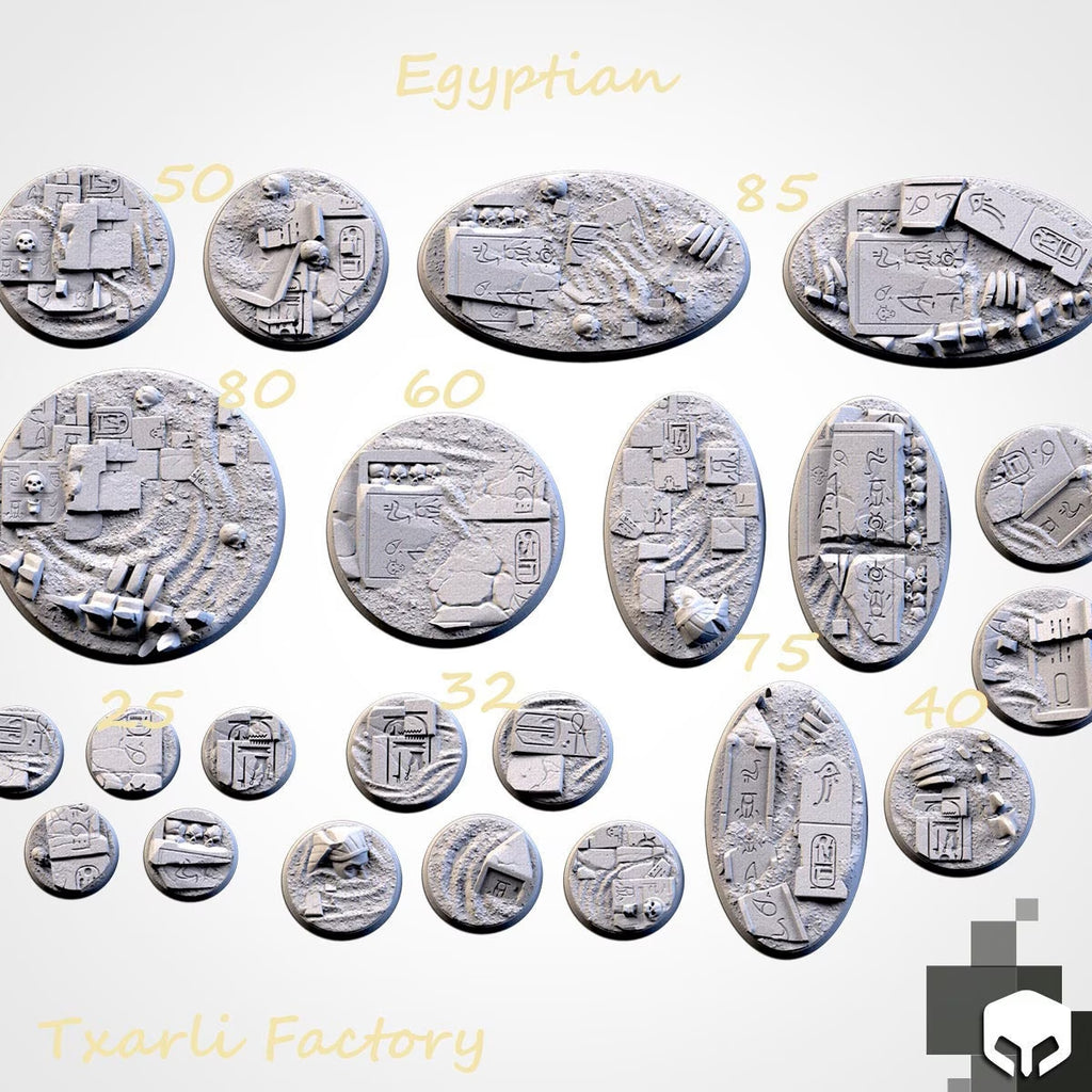 Egyptian Themed Bases - Txarli Factory - Resin Bases