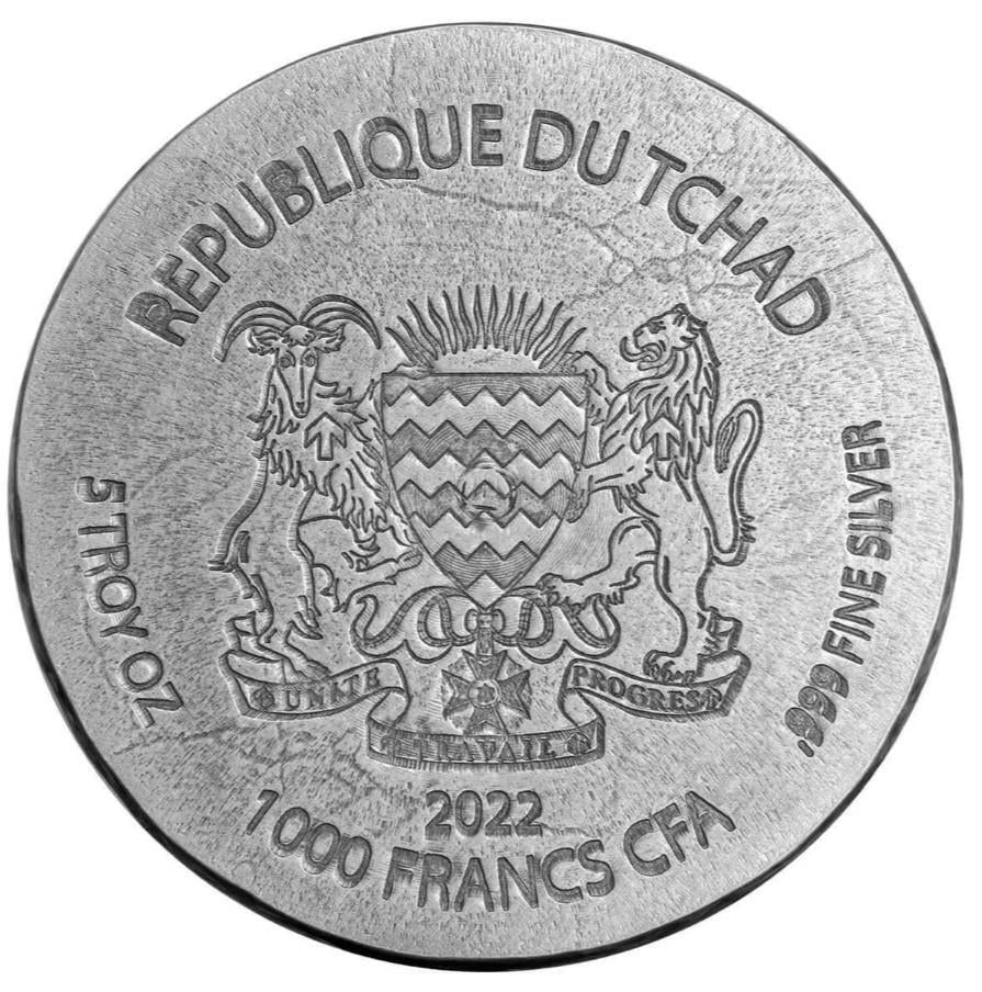 2022 5 Oz Kek Egyptian Relic Series Coin .999 Silver - Antique Finish #A543