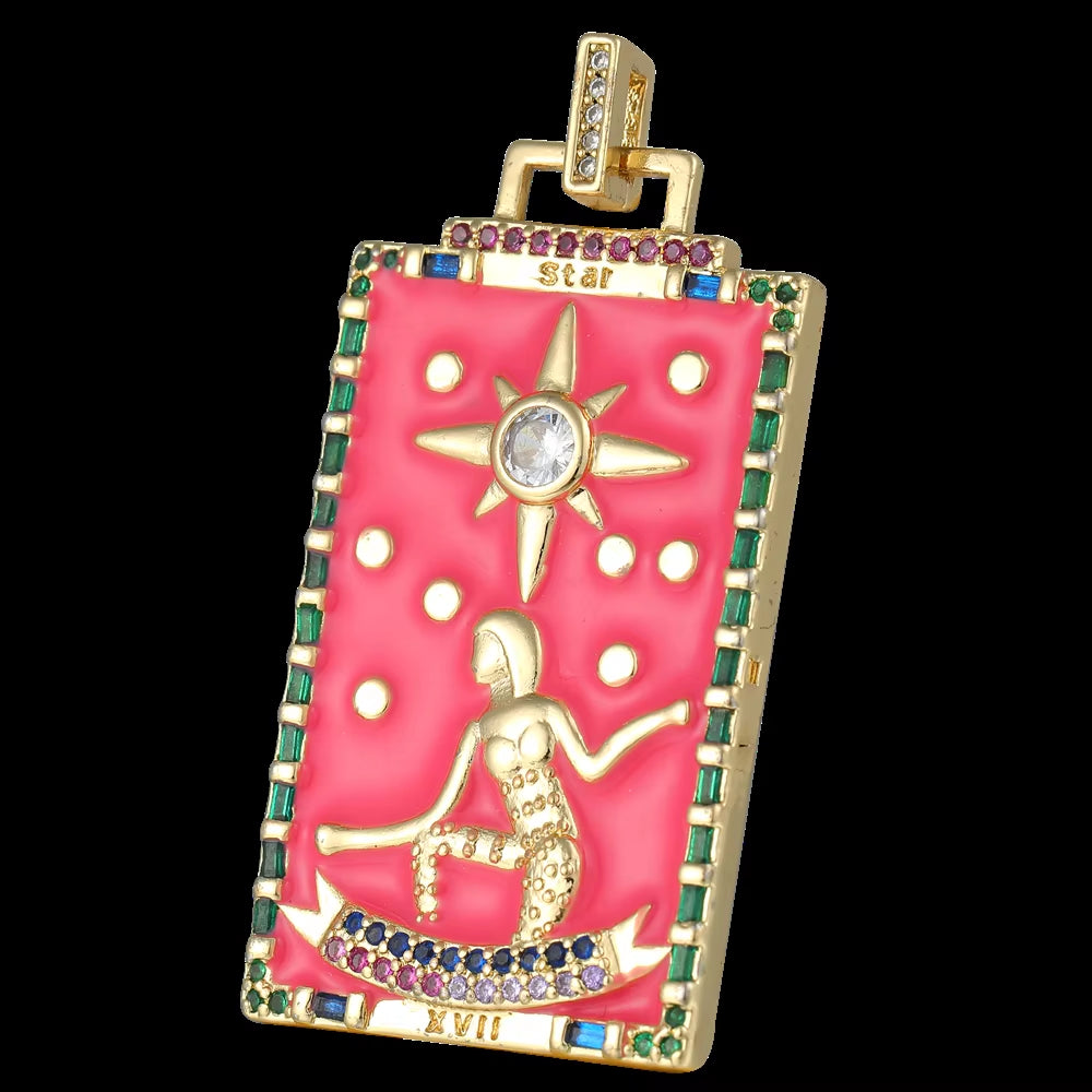 Handicraft Custume Accessories Greek Gods Evil Eye Crescent Moon Star Enamel Charms for DIY Pendant Collar Jewelry Making