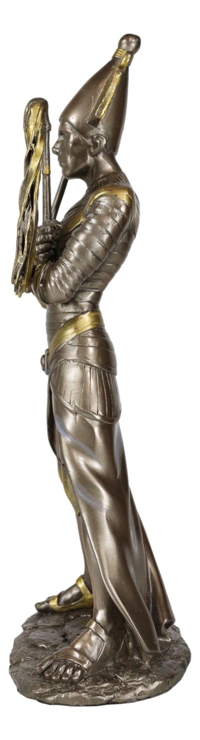 Ebros Egyptian God of the Dead Osiris Holding Crook and Flail 11.5" H Figurine