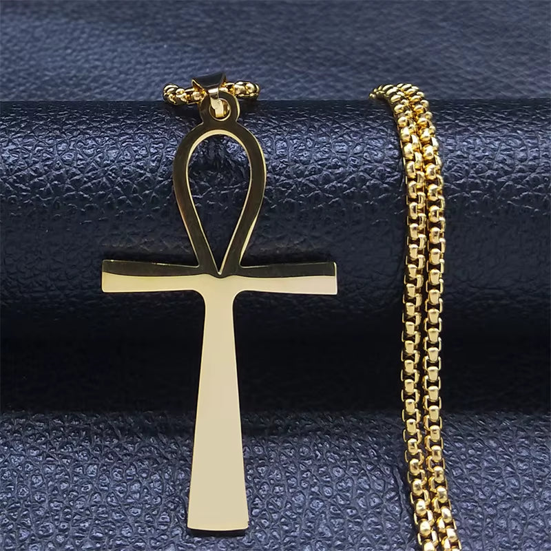 Stainless Steel Egyptian Eyes Chain Necklaces Men Statement Mythology Eye of Ra Horus Symbol Necklace Jewelry Bijoux Femme N4540