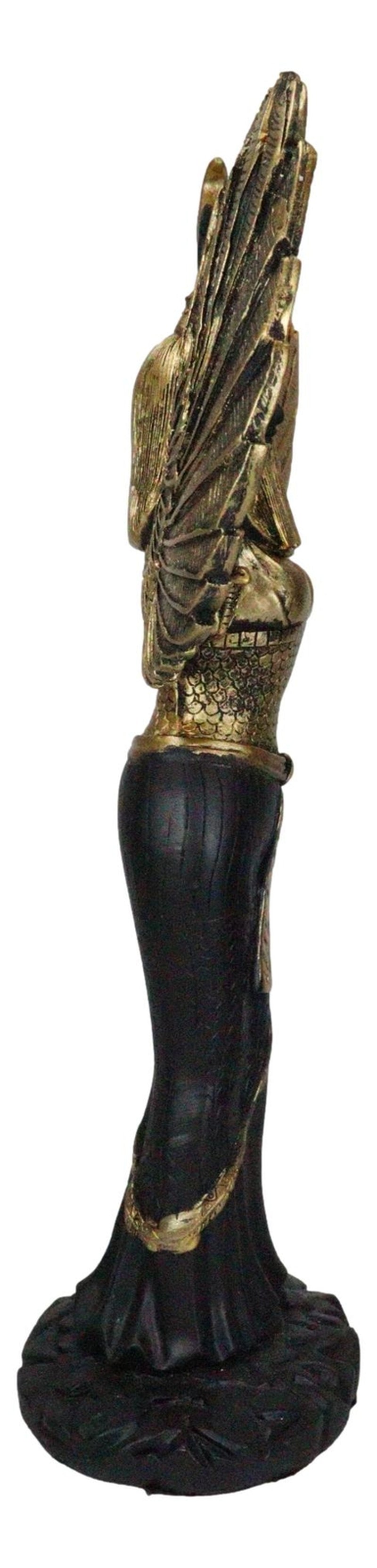 Egyptian Theme Isis with Open Wings Goddess of Magic and Nature Statue Sculpture