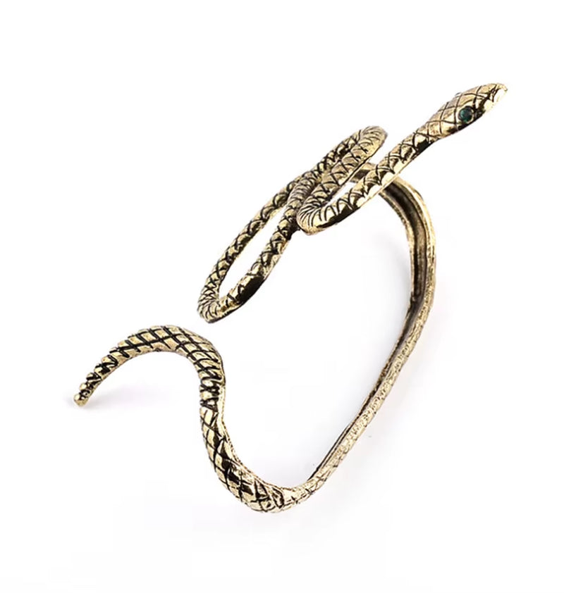 Fashion Vintage Charm Snake Shape Hand Palm Bracelet Bangle Cuff Ring Women Jewelry Gift Drop Shipping