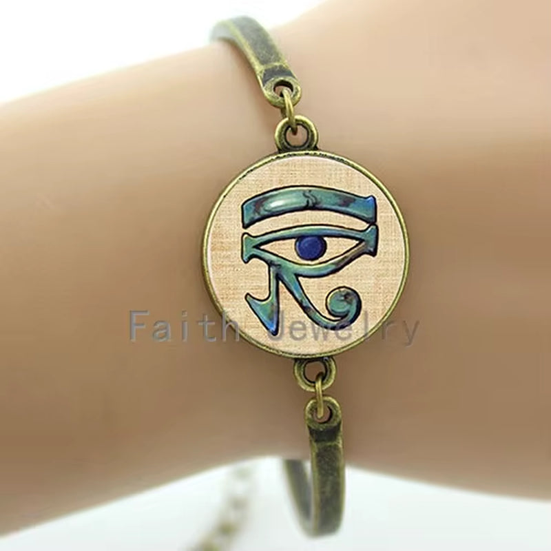 Ancient Eye of Horus Jewelry Party Accessories Bracelet Souvenirs Gift Ancient God Horus Egypt Bangles B238