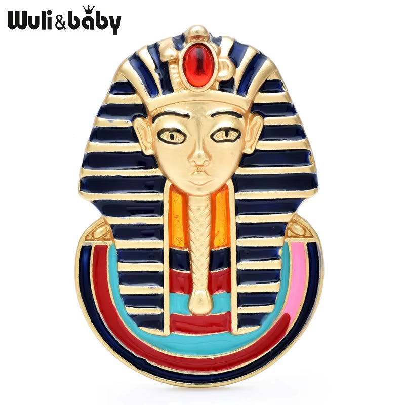 Beautiful Egypt Portrait Brooches for Women Enamel New Design Lady Figure Party Brooch Pins Gifts
