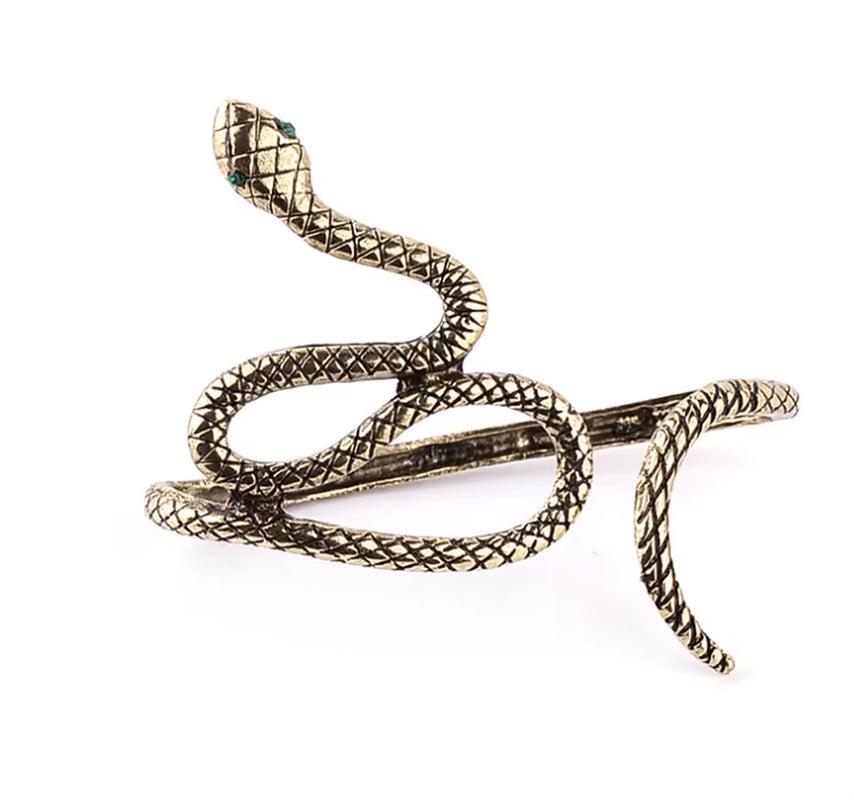 Fashion Vintage Charm Snake Shape Hand Palm Bracelet Bangle Cuff Ring Women Jewelry Gift Drop Shipping