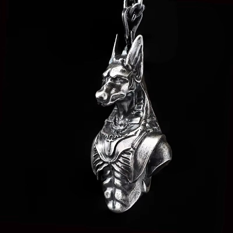 2021 Fashion Retro Domineering 316L Stainless Steel Egyptian Grim Reaper Pendant Men'S and Women'S Necklace