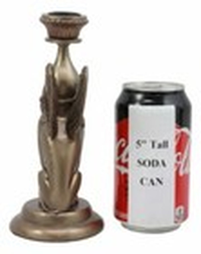 Ebros Greco Egyptian Guardian Sphinx or Androsphinx Candle Holder Figurine