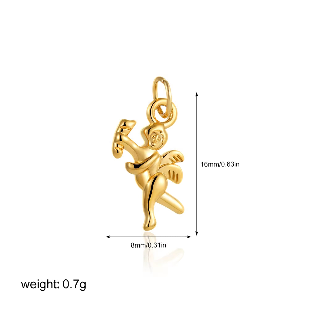 Exquisite Waterproof Moon Star Sun Evil Eyes Pendant for Women Charms Gold Color DIY Accessories Stainless Steel Jewelry