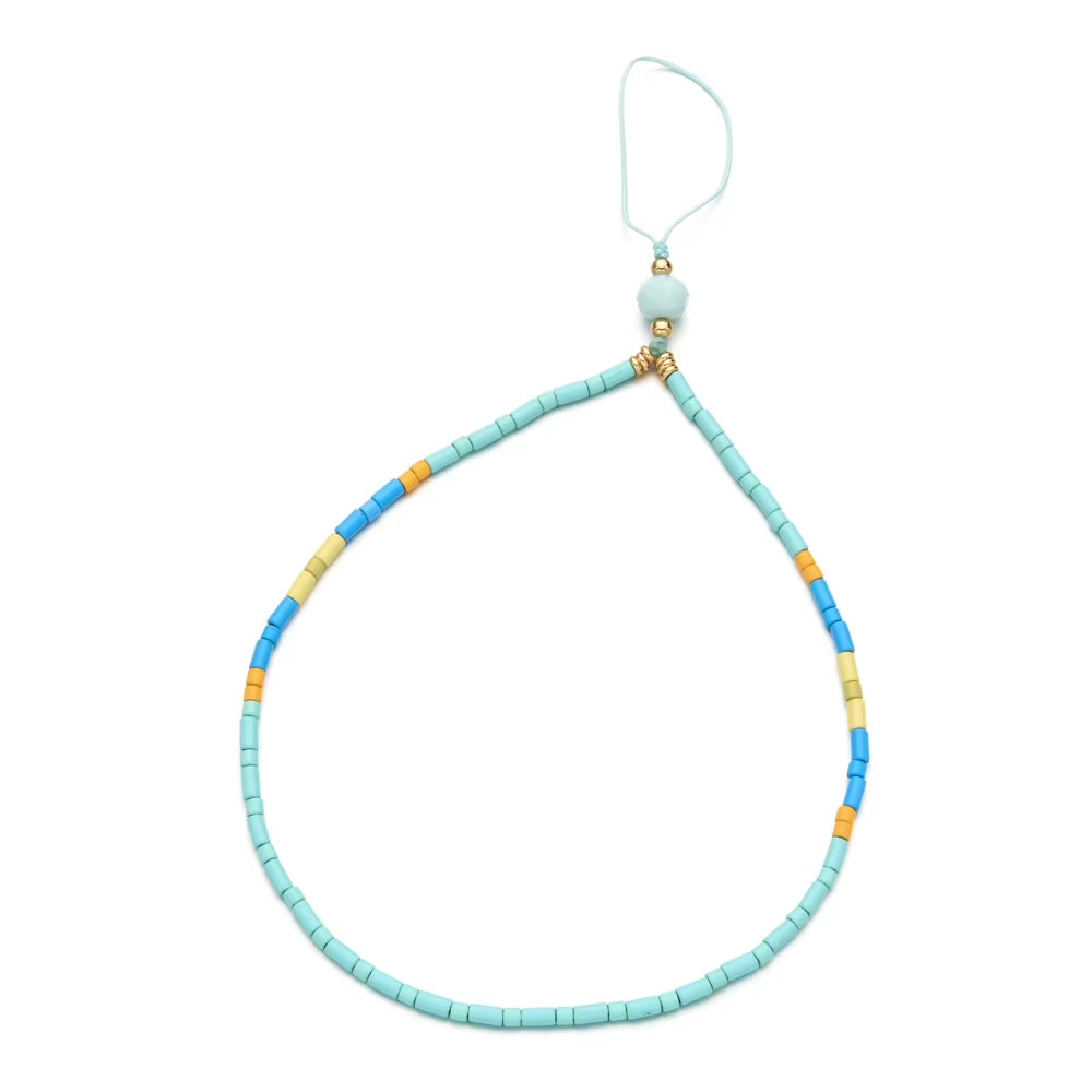 Cute Evil Eye Beads Lanyard Strap Cord Colorful DIY Chain for Anti-Lost Phone Chain Men Women Gift Jewelry Keychain Keycord