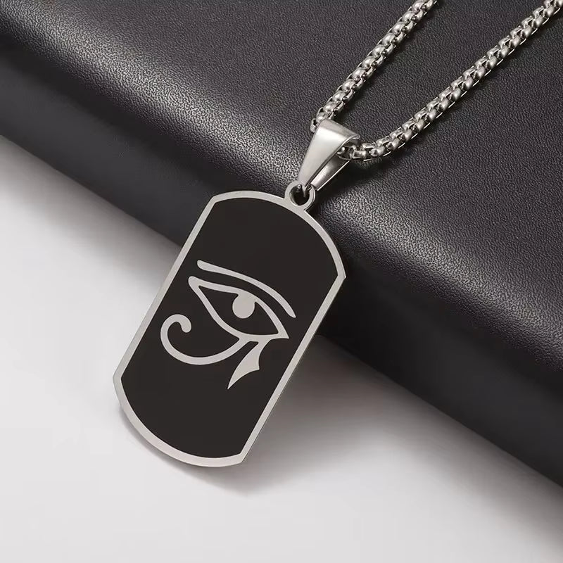 Eye of Horus Necklace Evil Eye Pendant Ancient Egypt Protection Necklace Jewelry Gift Men and Women Spiritual Amulets