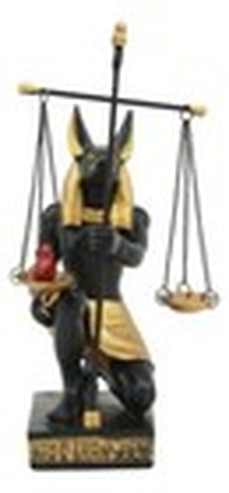 Ancient Egyptian God of Afterlife Anubis Holding the Scales of Justice Statue