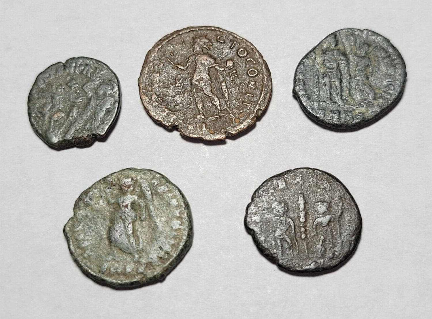 Lot of 5 Ancient Roman Coins FREE SHIPPING