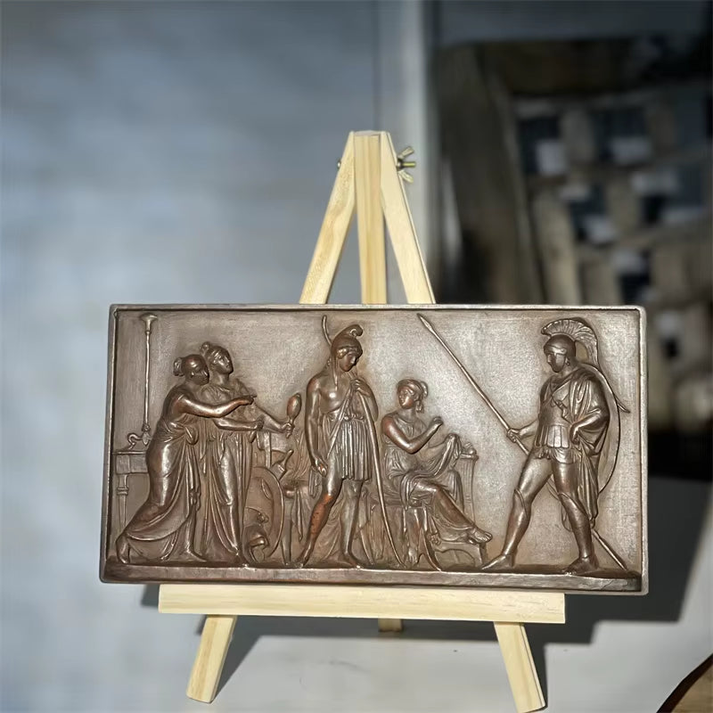 Reproduction of Ancient Greek and Roman Themes Relief Art Scenes Home Decoration Historical Art Teaching Aids Display