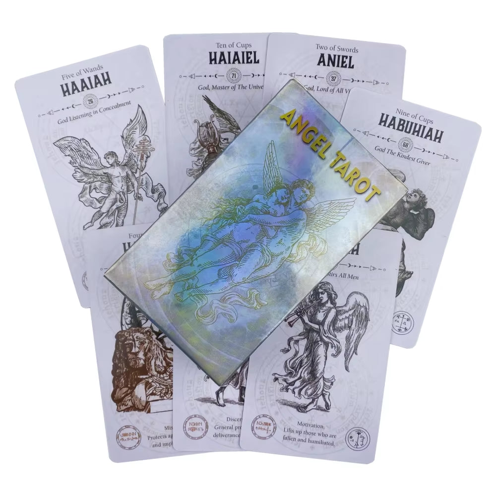 Angel Tarot Cards a 78 Deck Oracle English Visions Divination Edition Borad Playing Games