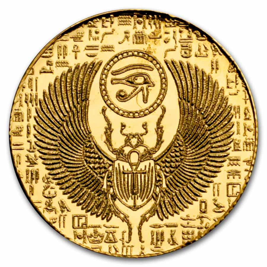 1/200 Oz Gold Round: Egyptian Scarab - MPM