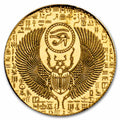 1/200 Oz Gold Round: Egyptian Scarab - MPM