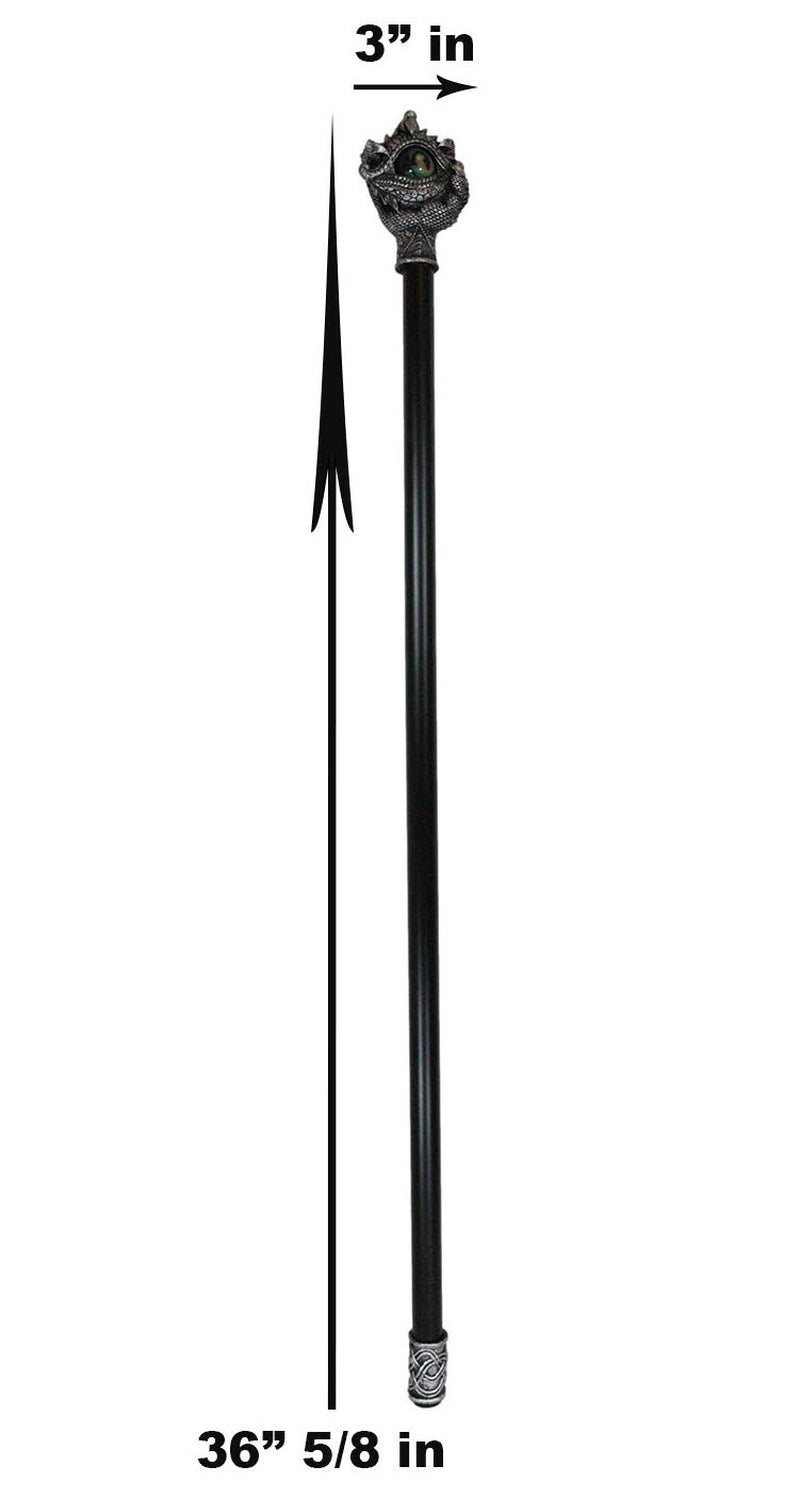 Fantasy Ocular Evil Eye of Sauron and Dragon Claws Swagger Cane Cosplay Stick