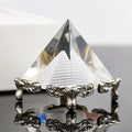 Clear Crystal Egypt Pyramid Lucky Fengshui Chakra Reiki Energy Healing Figurines Miniature Craft Home Decoration Accessories