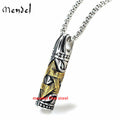 MENDEL Mens 6 Point Star of David Hexagram Necklace with Pendant Stainless Steel
