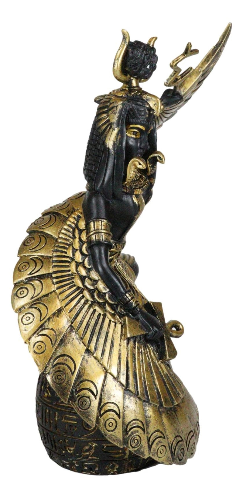 Ebros Gift Egyptian Goddess Mother Isis Ra Holding Ankh Decorative Figurine 9" H