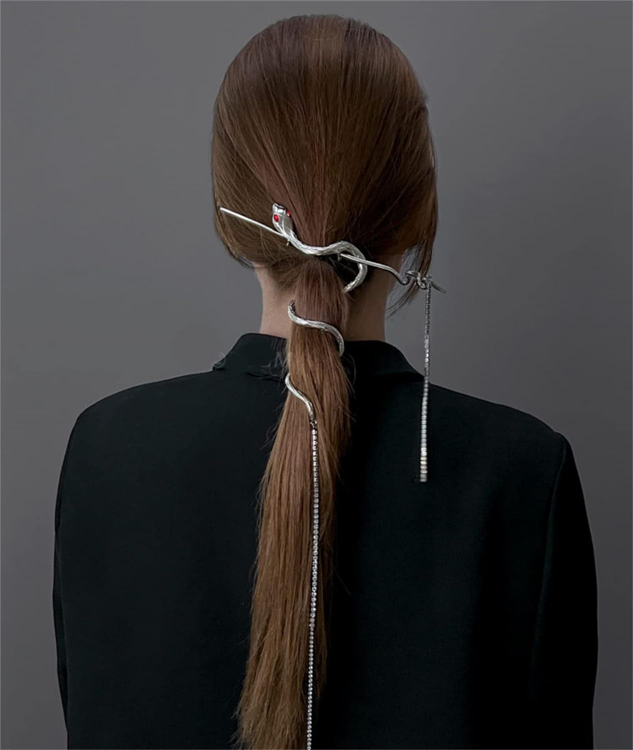 New Snake Hair Sticks Hair Chopsticks Tassels Metal Distortion Vintage Punk Hair