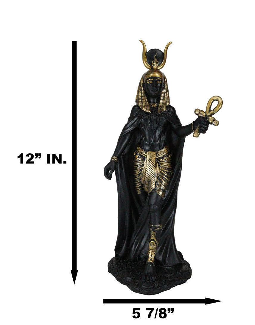 Ebros Egyptian Goddess Hathor Statue 11"H Deity of Motherhood Joy Love Feminism