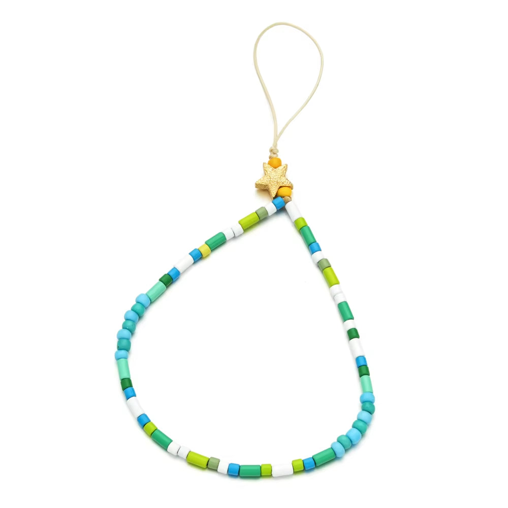 Cute Evil Eye Beads Lanyard Strap Cord Colorful DIY Chain for Anti-Lost Phone Chain Men Women Gift Jewelry Keychain Keycord