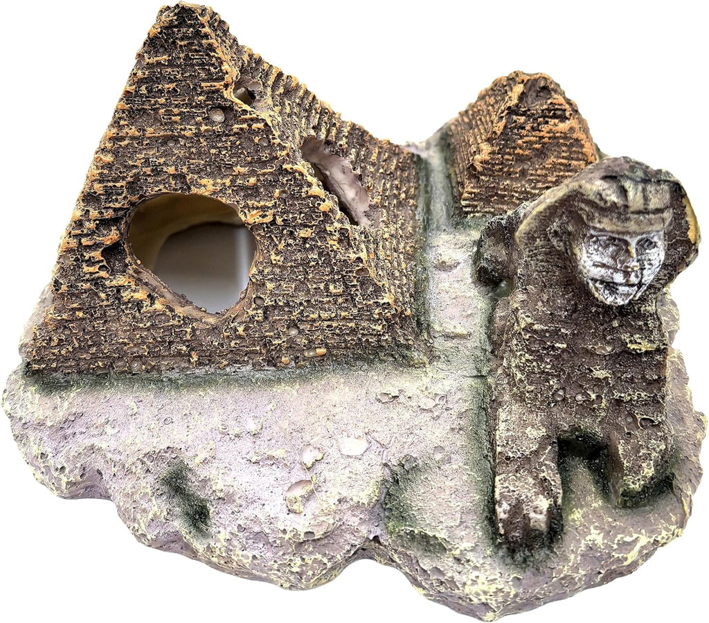 Aquarium Decor Castle Shipwreck Ornament Underwater Landscape(Egyptian Pyramid)