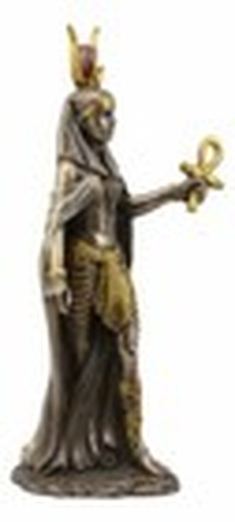 11 Inch Egyptian Hathor Mythological Goddess Bronze Finish Figurine