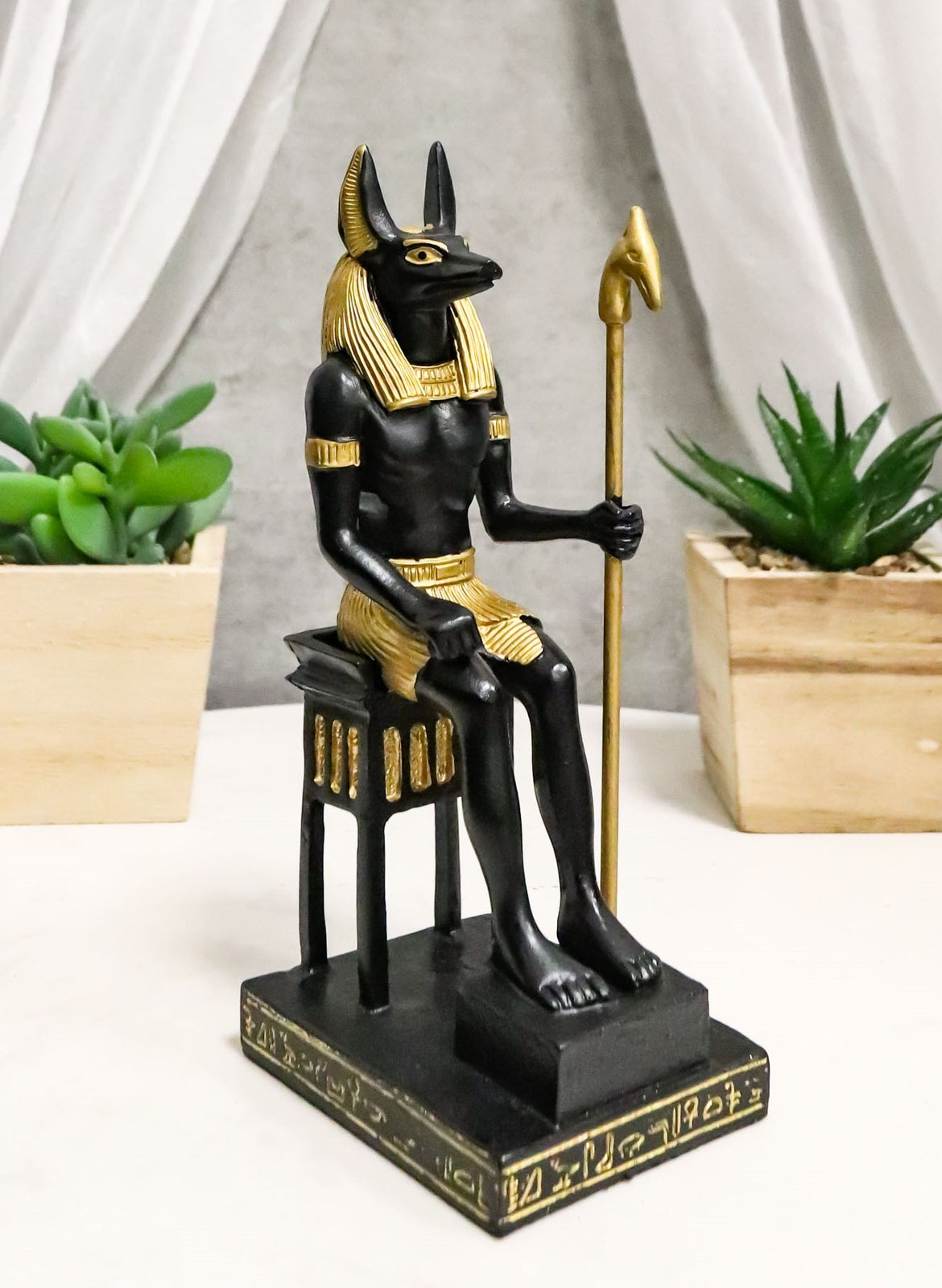 Sitting Anubis Statue - Collectible Figurine Statue Sculpture Figure