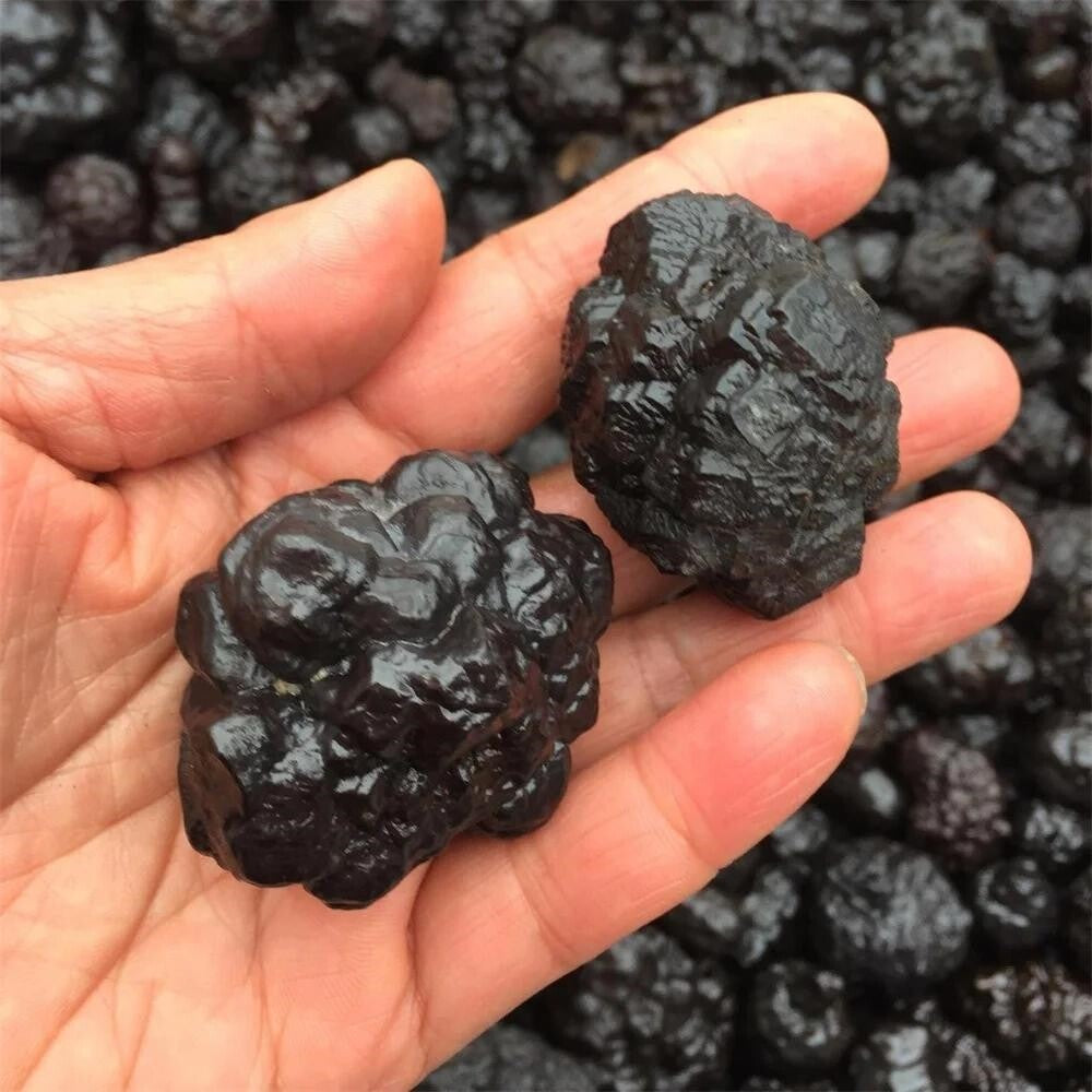 1X Prophecy Stone Egypt Healing Energy Crystal Mineral Hematite Pseudomorph Rock