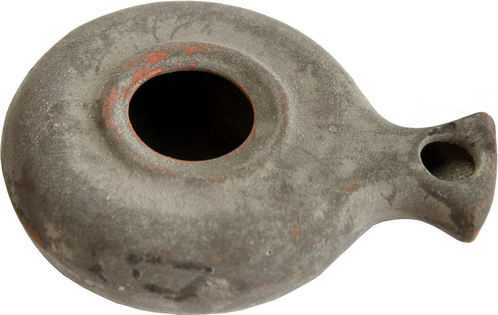 Herodian Ancient Jerusalem Oil Lamp Replica - Antique Vintage Style - Large