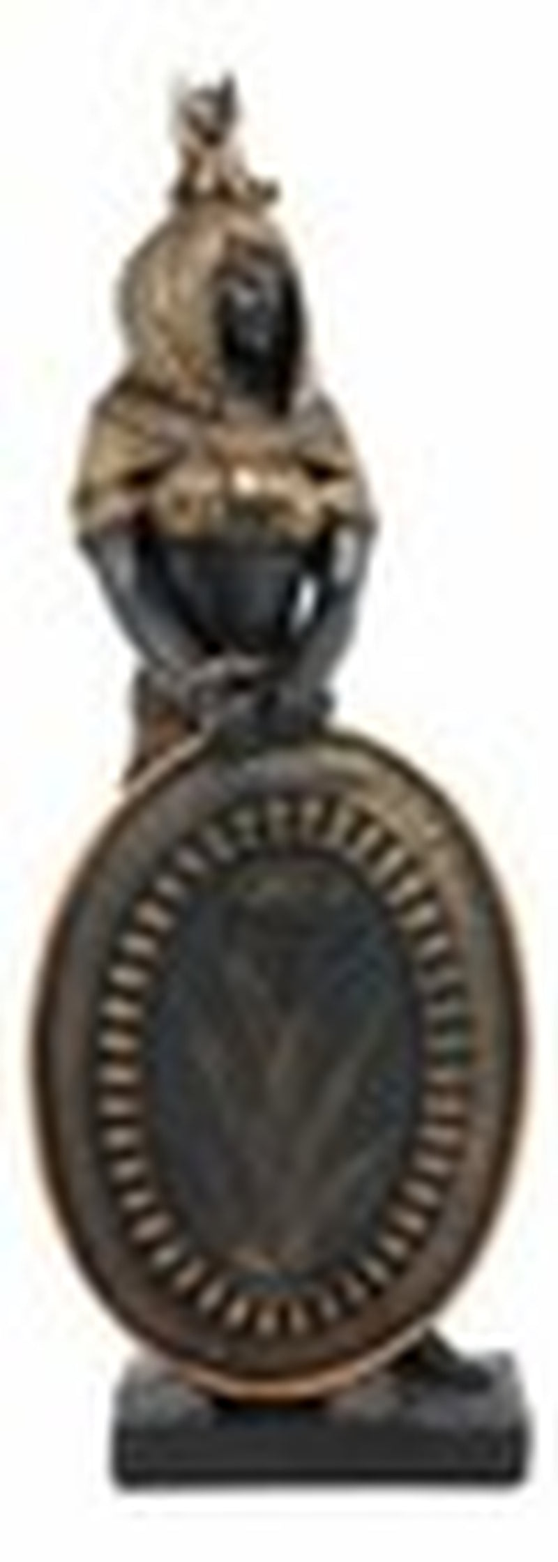 Ancient Egyptian Decorative Legendary Goddess Isis with Shield Figurine Statue